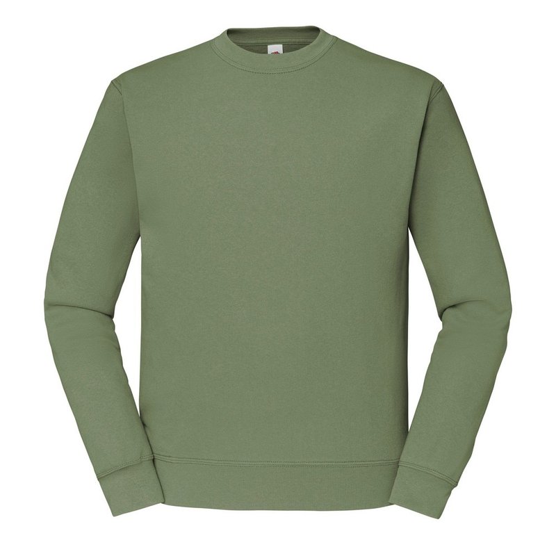 Fruit Of The Loom Mens Classic 80/20 Set-in Sweatshirt In Green