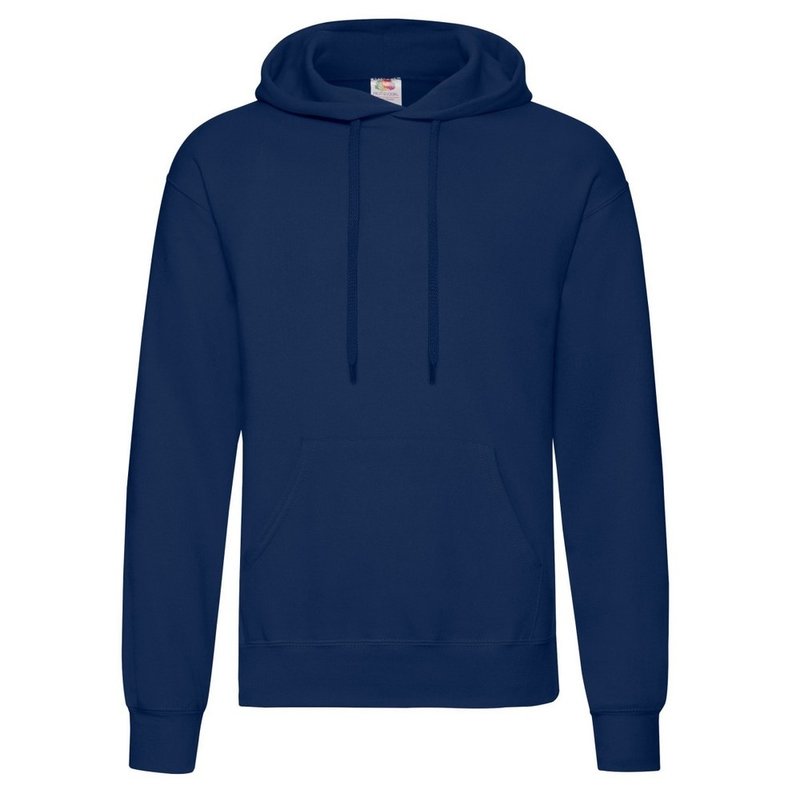 Fruit Of The Loom Mens Hooded Sweatshirt/hoodie (navy Blue)