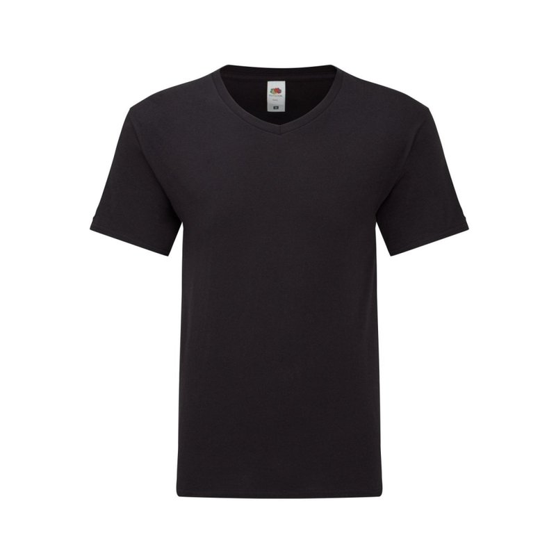 Fruit Of The Loom Mens Iconic 150 T-shirt In Black