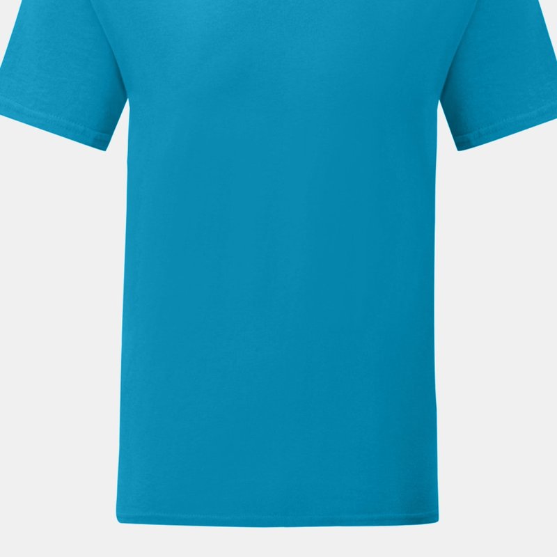 Fruit Of The Loom Mens Iconic T-shirt In Blue