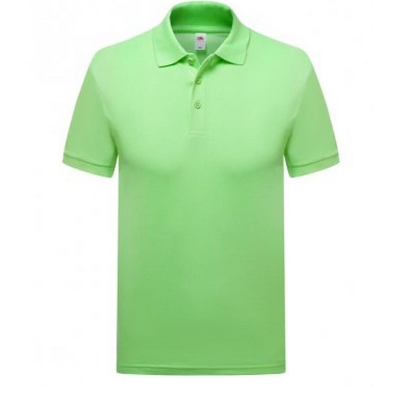 Fruit Of The Loom Mens Premium Cotton Pique Polo Shirt In Green