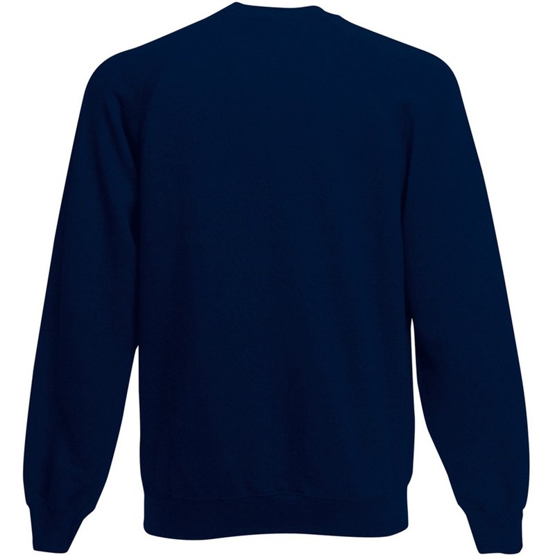 Fruit Of The Loom Mens Raglan Sleeve Belcoro® Sweatshirt In Blue