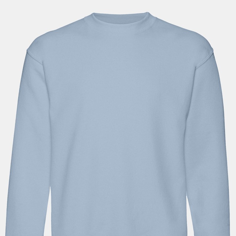 Fruit Of The Loom Mens Set-in Belcoro® Yarn Sweatshirt In Blue