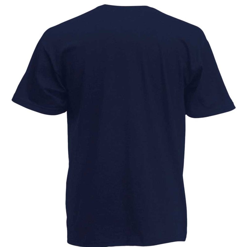 Shop Fruit Of The Loom Mens Valueweight V-neck T-short Sleeve T-shirt In Blue