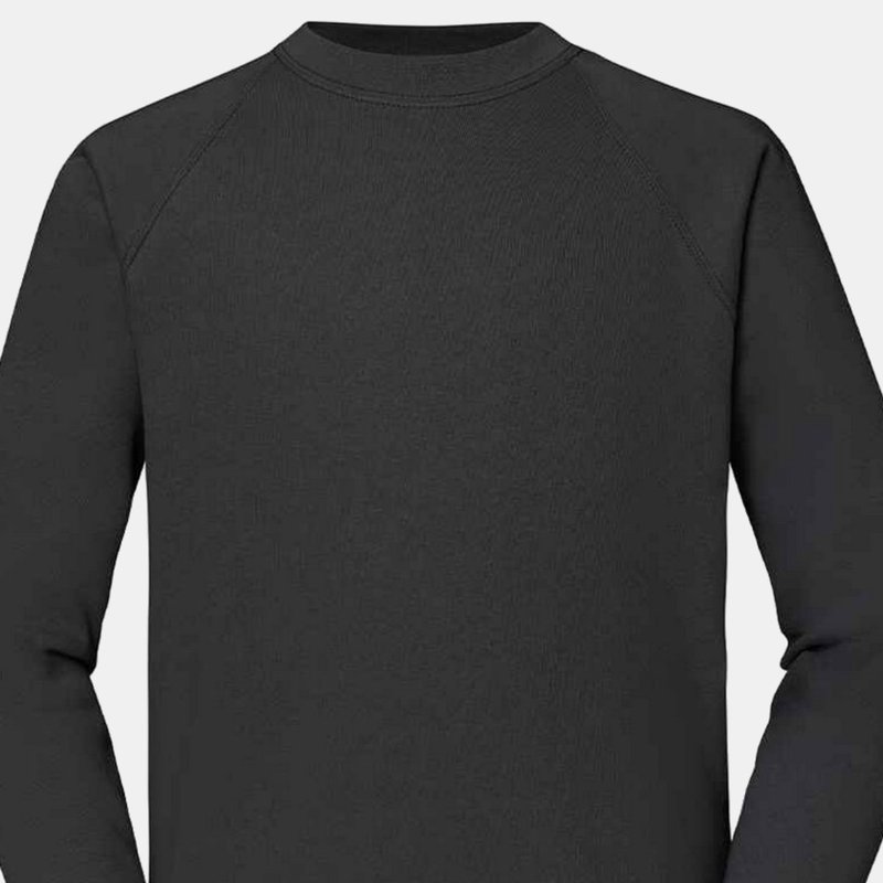 Fruit Of The Loom Unisex Adult Classic Raglan Sweatshirt In Grey