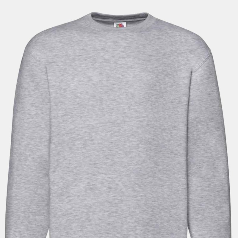 Fruit Of The Loom Unisex Adult Premium Drop Shoulder Sweatshirt In Grey
