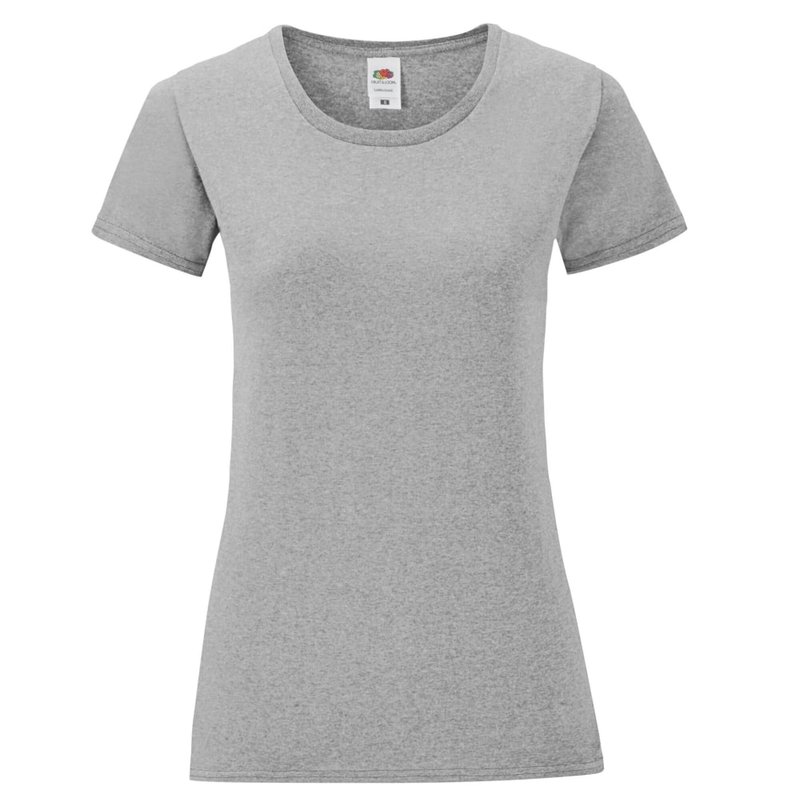 Fruit Of The Loom Womens/ladies Iconic 150 Heather T-shirt In Athletic Heather Grey