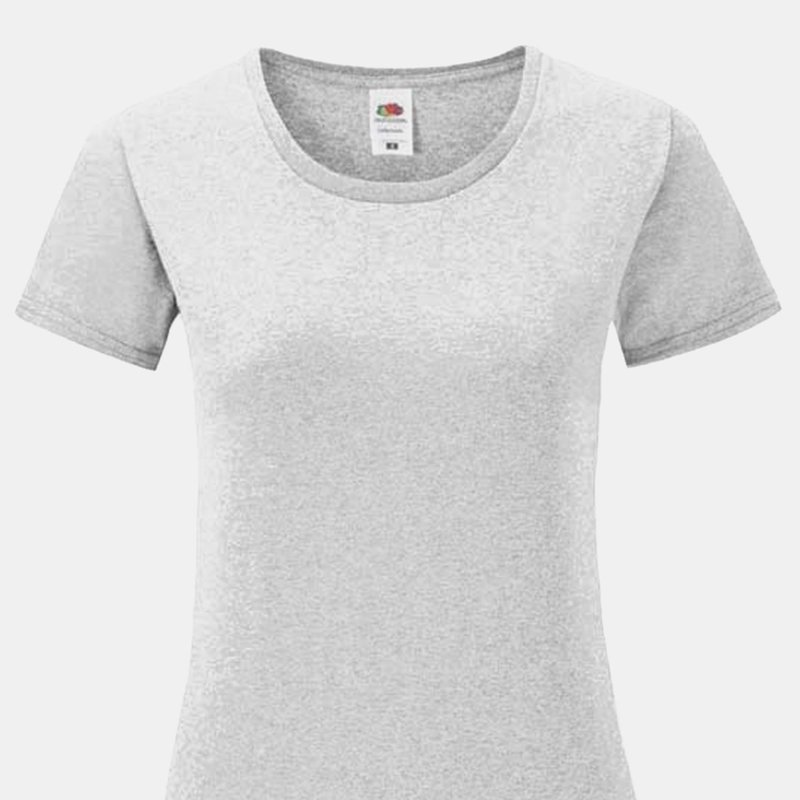 Fruit Of The Loom Womens/ladies Iconic 150 T-shirt In Grey