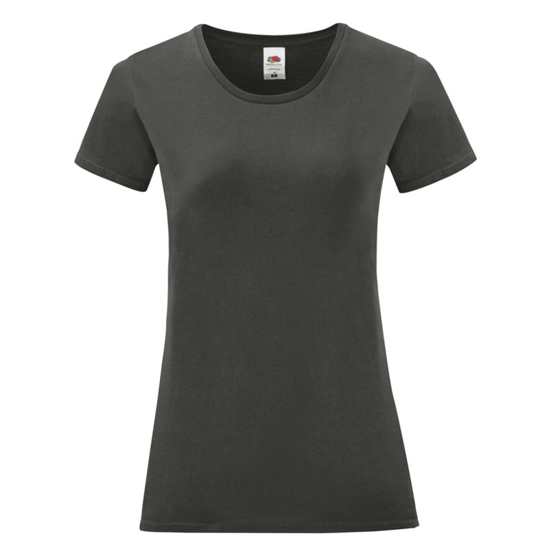 Fruit Of The Loom Womens/ladies Iconic T-shirt In Grey