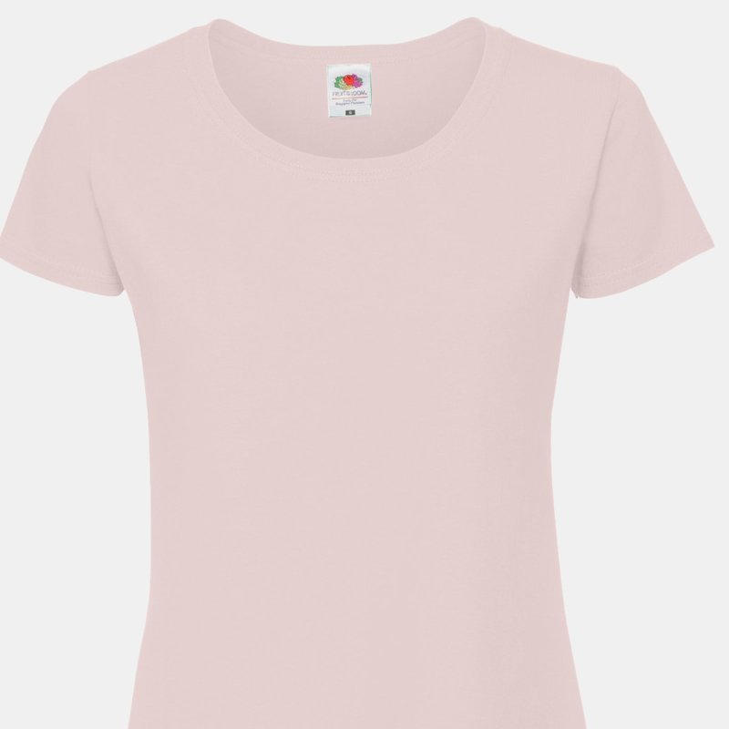 Fruit Of The Loom Womens/ladies Ringspun Premium T-shirt In Pink