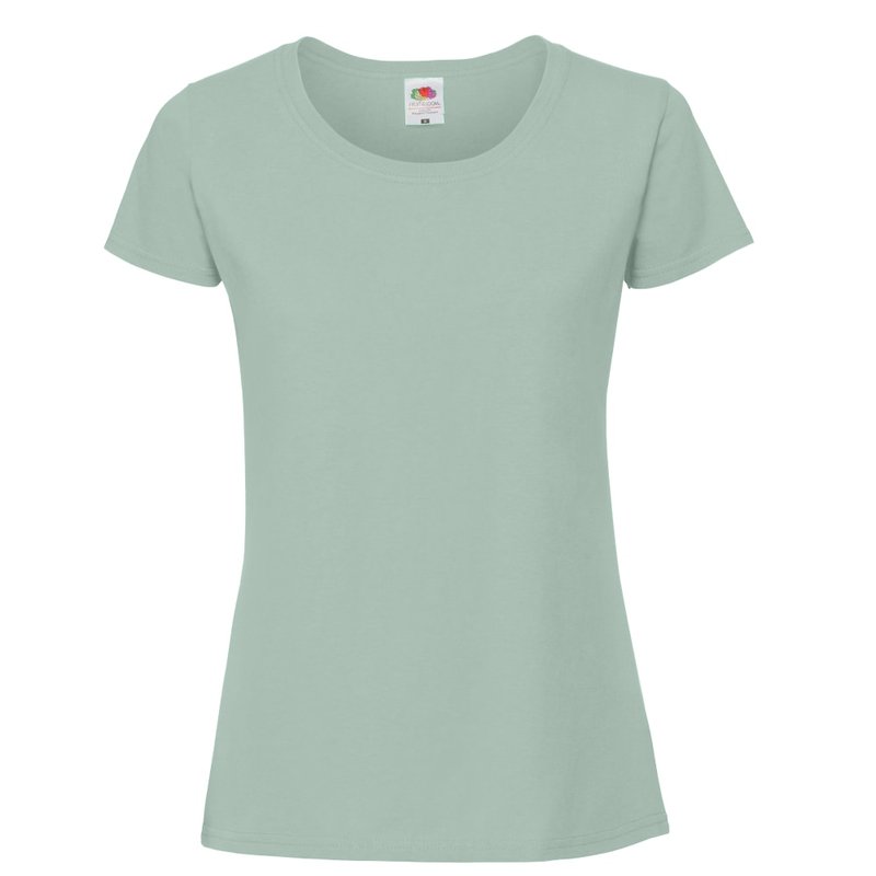 Fruit Of The Loom Womens/ladies Ringspun Premium T-shirt In Green