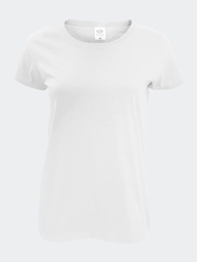 Fruit of the Loom Womens/Ladies Short Sleeve Lady-Fit Original T-Shirt - White product
