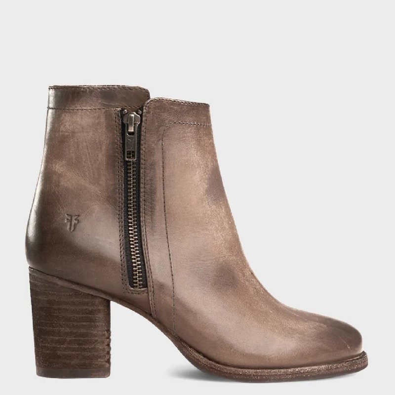 Shop Frye Addie Double Zip Ankle Boot In Brown