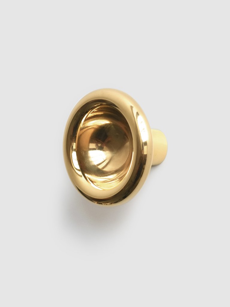 Concave Knob - Brass
