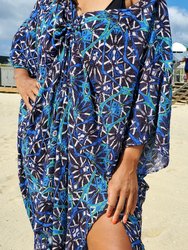Obaatan Kaftan+Maxi Dress - Octavia Cobalt (Bamboo Rayon)