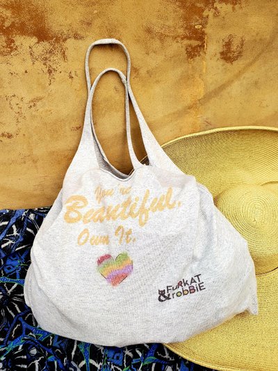 Furkat & Robbie You’re Beautiful Cotton Beach/Market Tote product