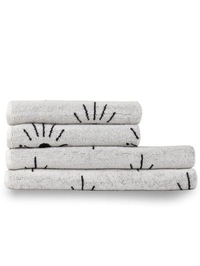 Furn Abstract Towel Set (Pack of 4) - Ivory product