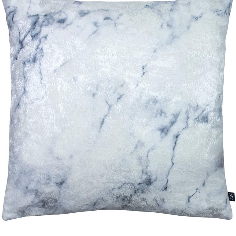 Furn Ashley Wilde Cinnabar Marble Throw Pillow Cover In Blue