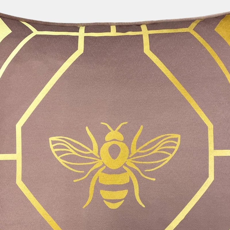Furn Bee Deco Geometric Throw Pillow Cover In Brown