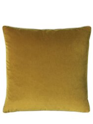 Cohen Velvet Throw Pillow Cover- Mustard Yellow - Mustard Yellow