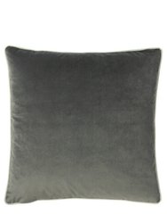 Cohen Velvet Throw Pillow Cover- Steel Grey - Steel Grey