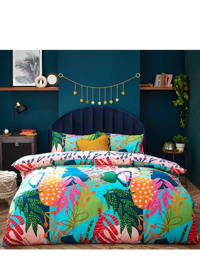 Furn Coralina Palm Leaf Duvet Set - Multicolored - Queen product