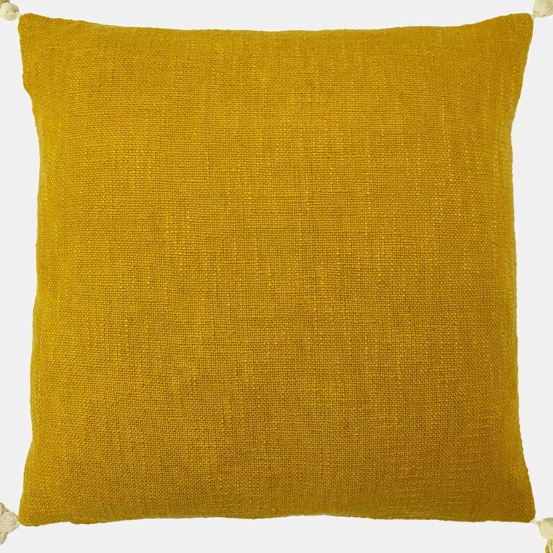 Furn Eden Slub Cushion Cover In Yellow