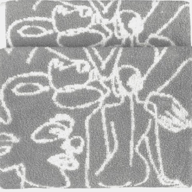 Furn Everybody Abstract Jacquard Hand Towel In Grey