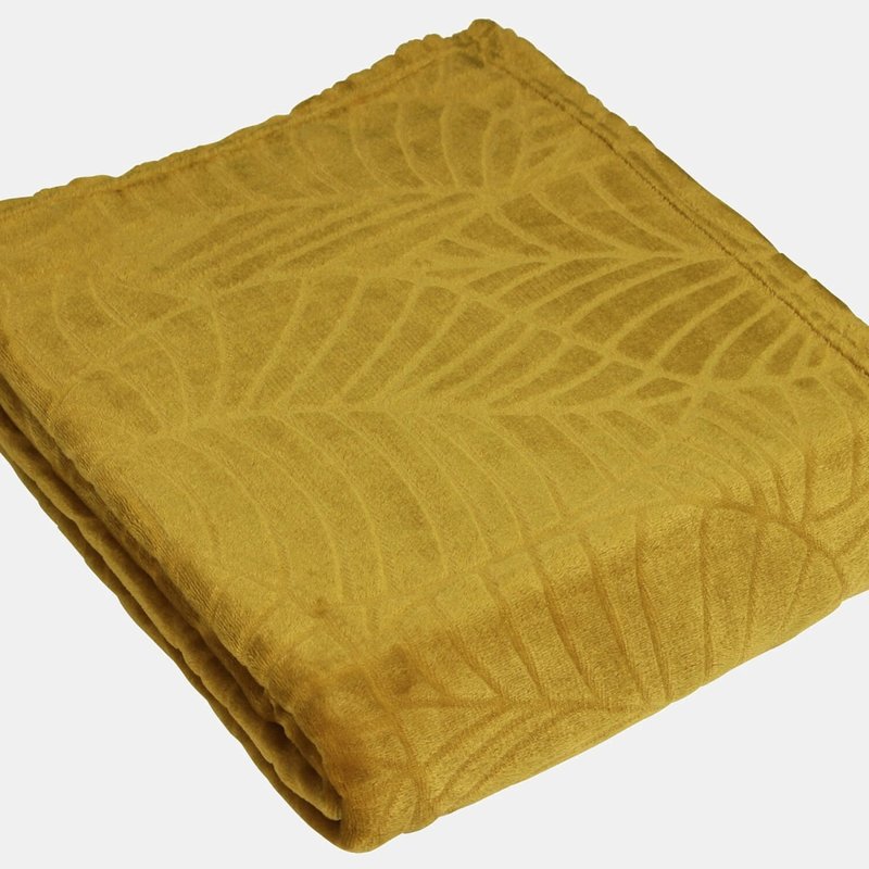 Furn Folio Throw (mustard Yellow) (one Size)