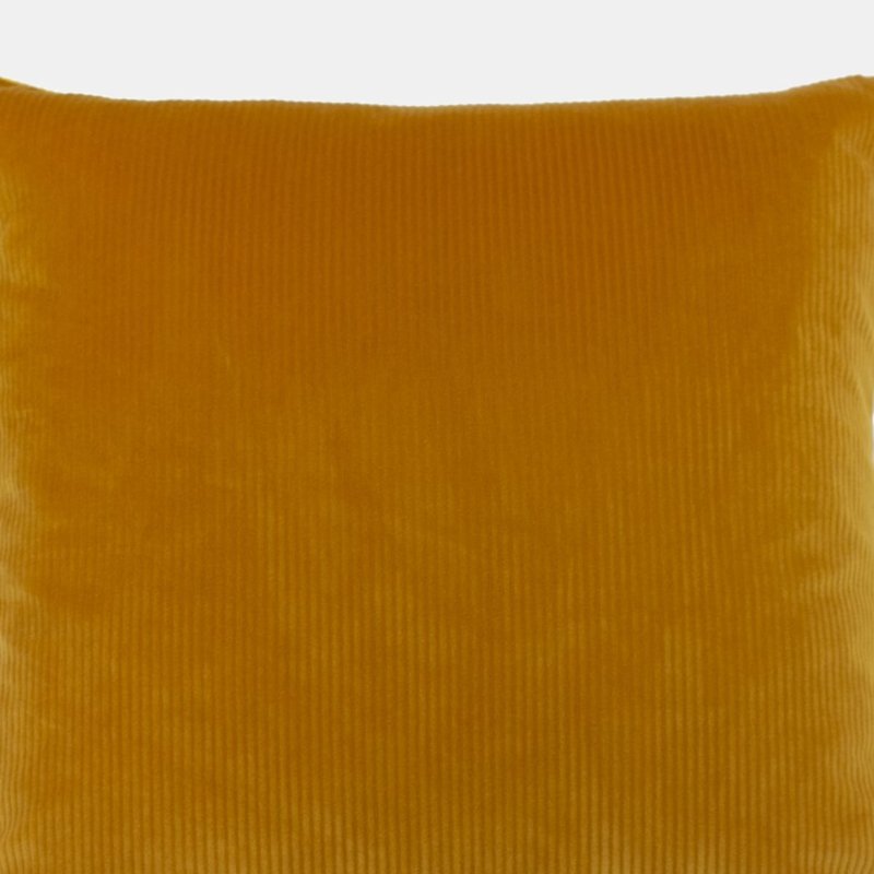 Shop Furn Aurora Corduroy Throw Pillow Cover (ochre Yellow) (18 X 18 In)
