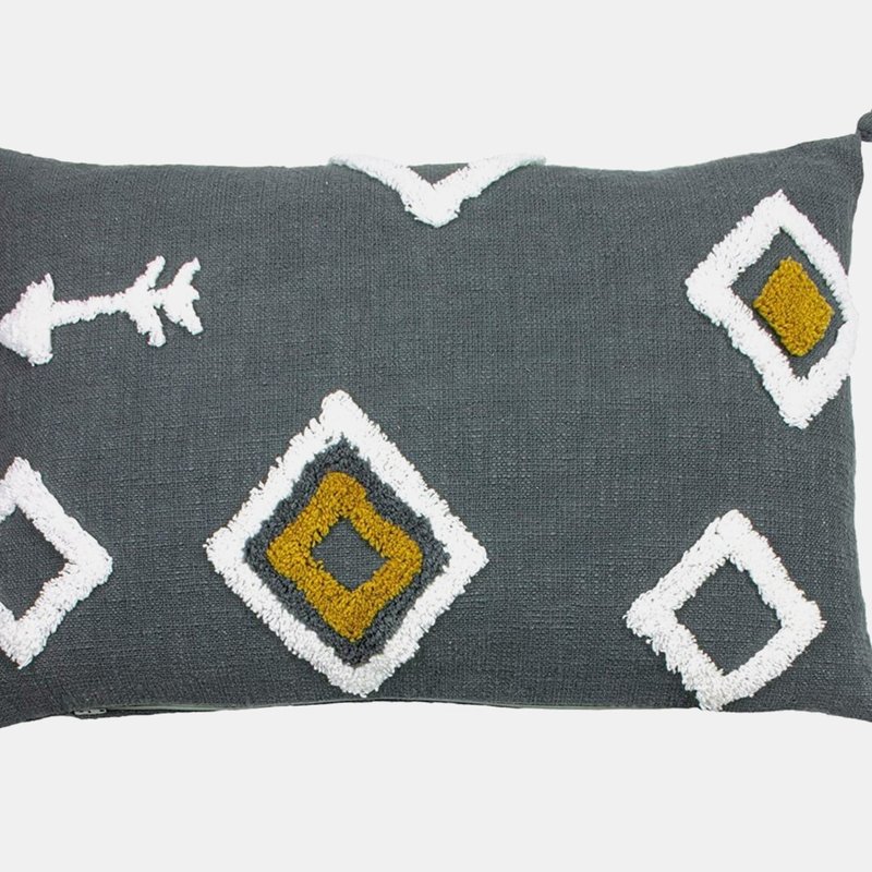 Shop Furn Inka Throw Pillow Cover (charcoal) (one Size) In Grey