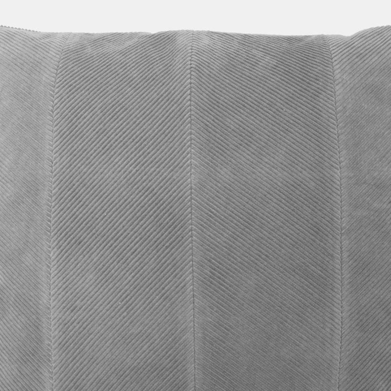 Shop Furn Jagger Geometric Design Curdory Cushion Cover (gray) (one Size) In Grey