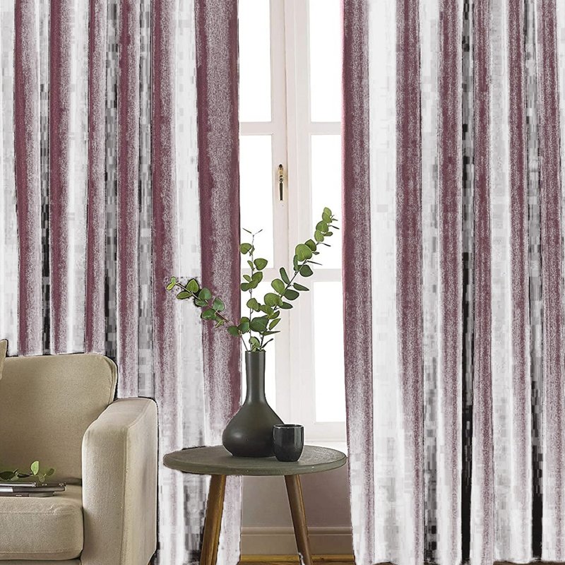 Furn Moon Eyelet Curtains (red) (90in X 54in) (90in X 54in)