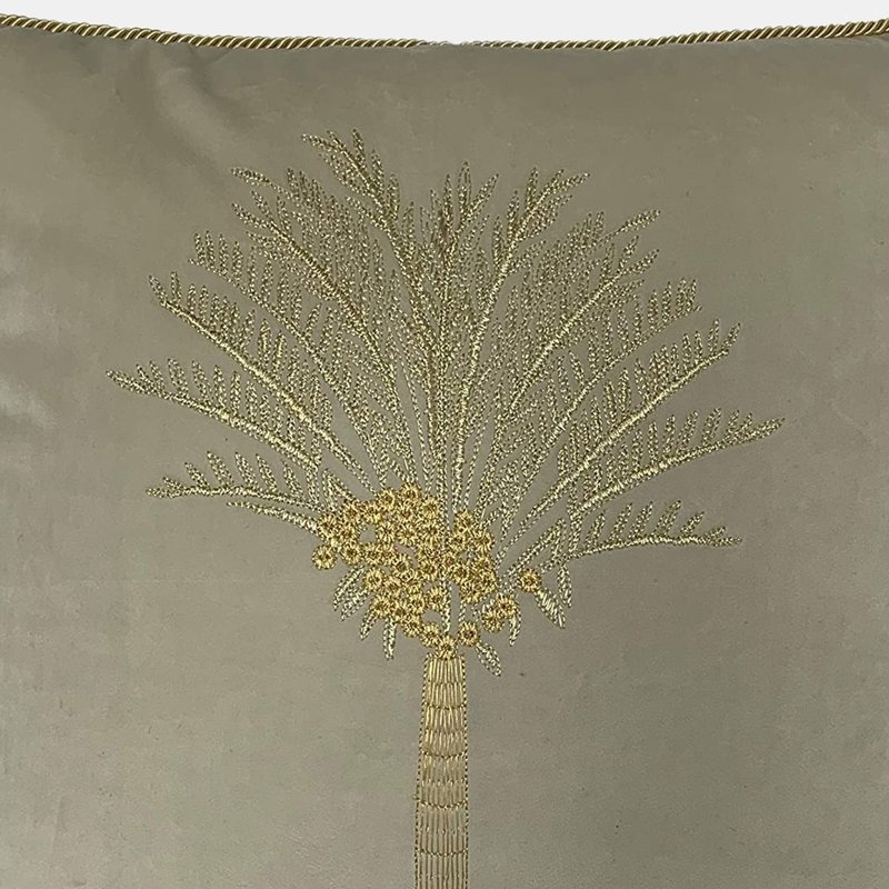 Shop Furn Palm Tree Cushion Cover (ivory) (one Size) In White