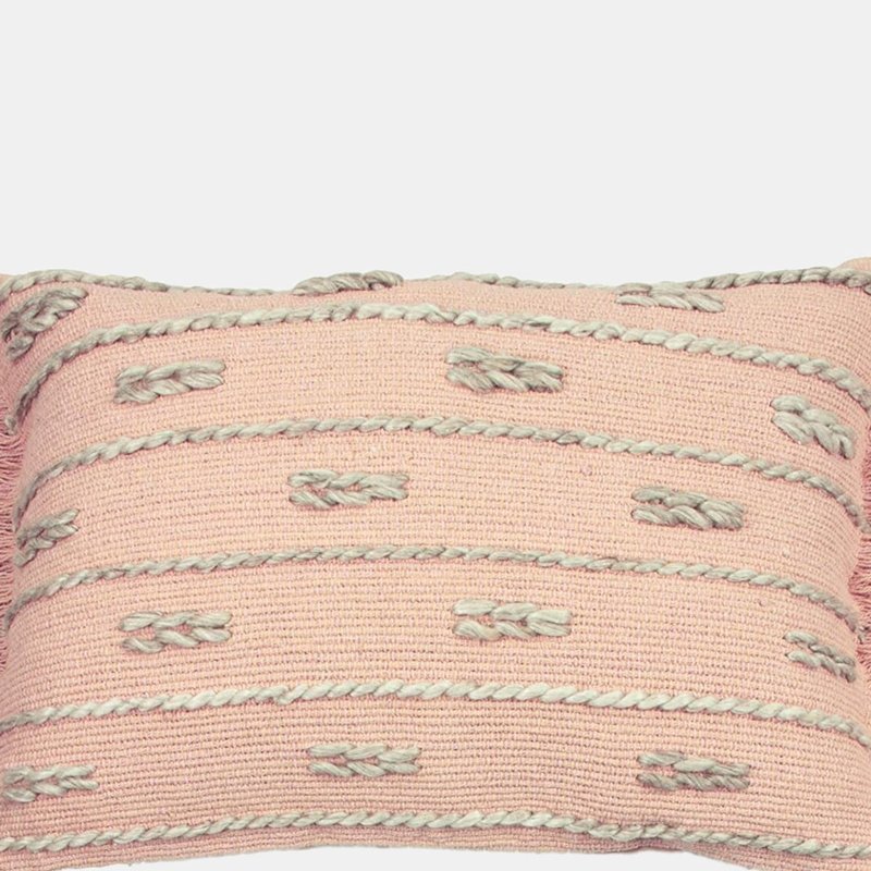 Shop Furn Sigrid Throw Pillow Cover (blush) (one Size) In White