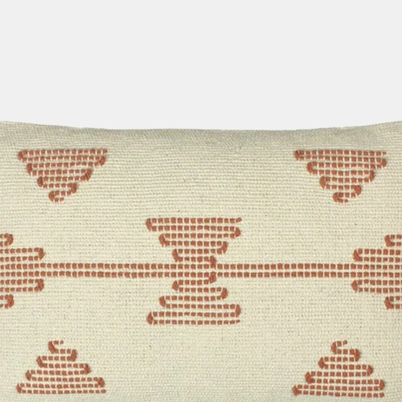 Furn Sonny Stitched Throw Pillow Cover In Red