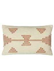 Furn Sonny Stitched Throw Pillow Cover - Brick Red - Brick Red