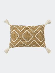 Jute Braided Throw Pillow Cover - Natural - Natural