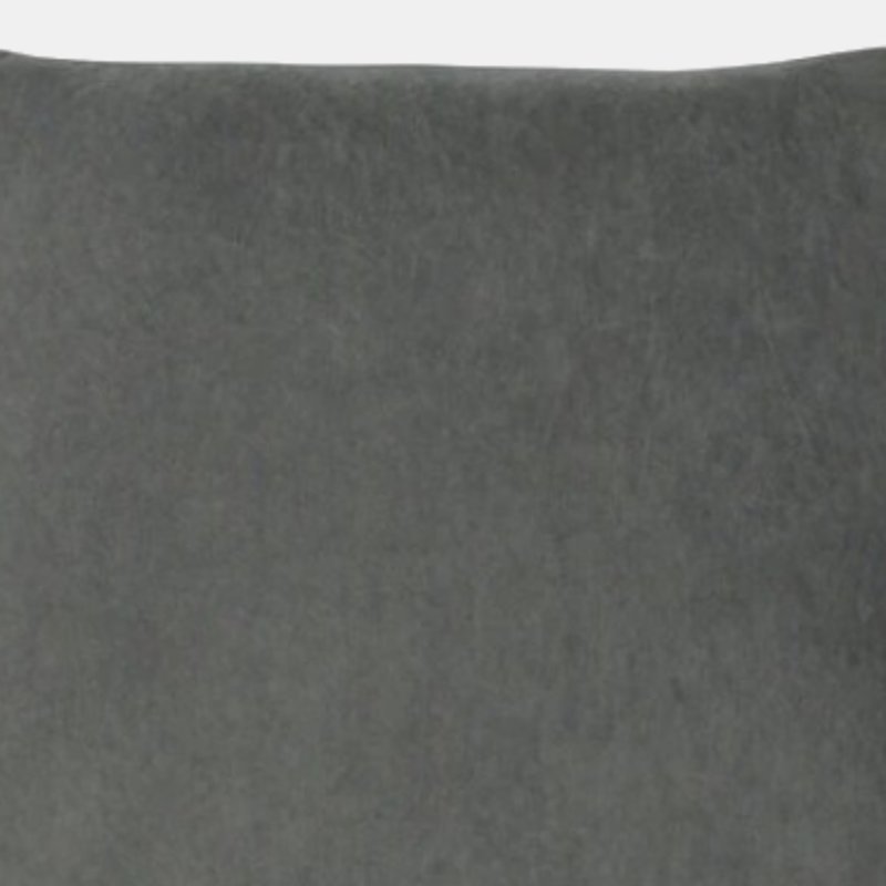 Furn Kobe Velvet Throw Pillow Cover In Grey