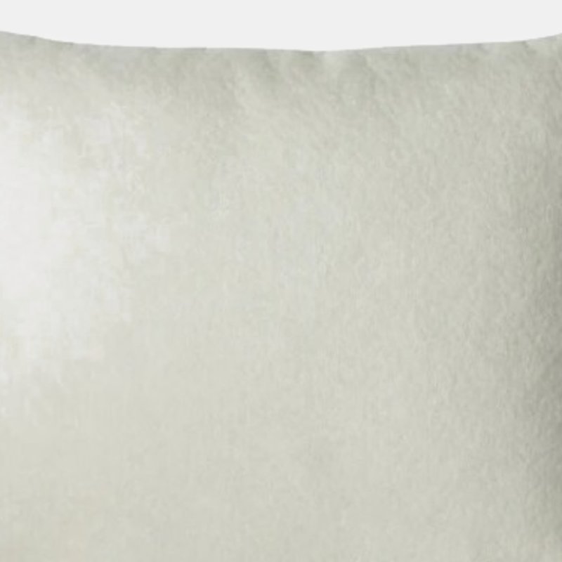 Furn Kobe Velvet Throw Pillow Cover In White