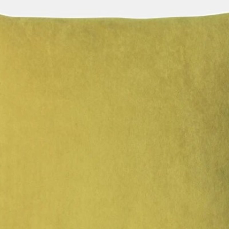 Furn Kobe Velvet Throw Pillow Cover In Yellow