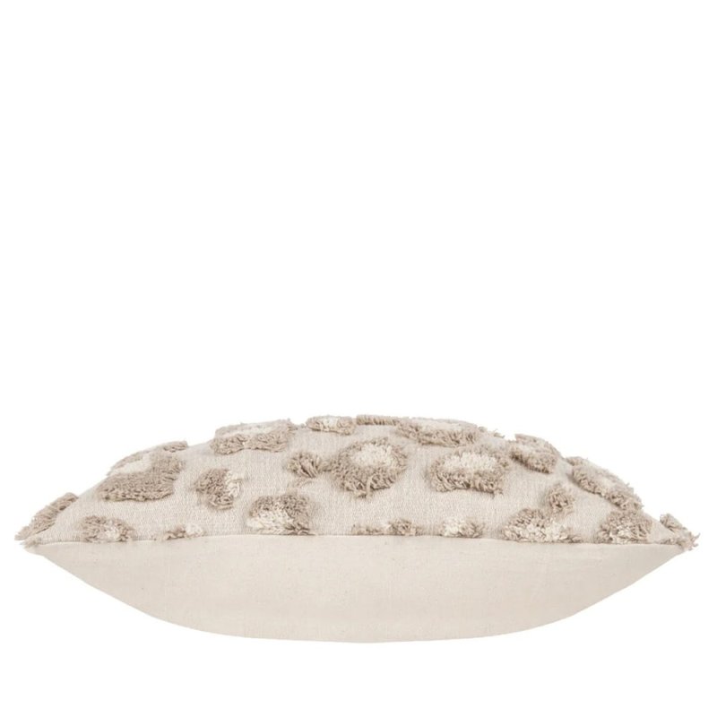 Shop Furn Maeve Tufted Leopard Print Throw Pillow Cover In White