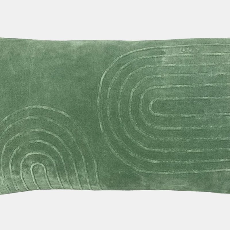 Furn Mangata Velvet Rectangular Throw Pillow Cover Eucalyptus In Green