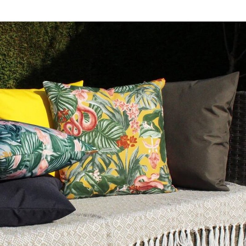 Shop Furn Medinilla Square Outdoor Cushion Cover In Green