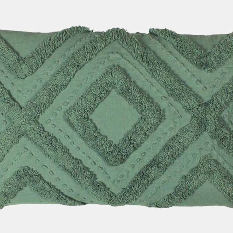 Furn Orson Tufted Throw Pillow Cover In Green