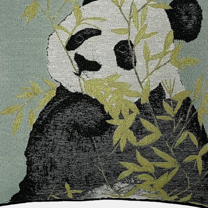Furn Pandas Cushion Cover In Green