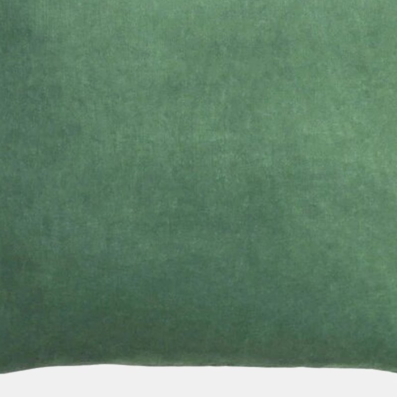 Furn Solo Velvet Square Throw Pillow Cover In Green