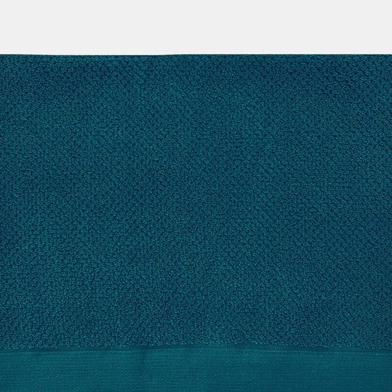 Furn Textured Weave Bath Towel In Blue