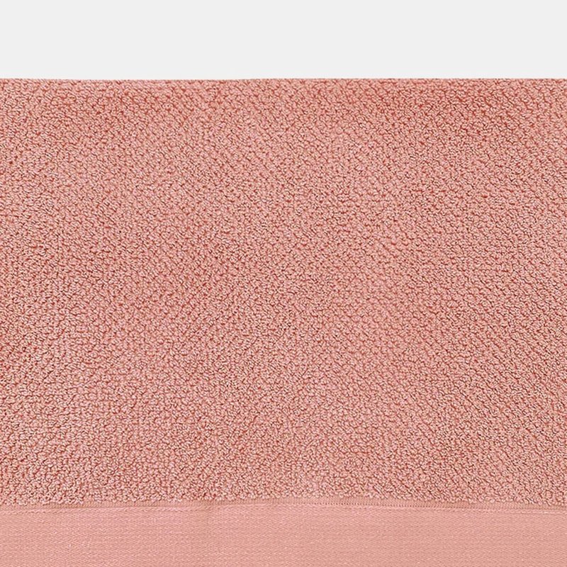 Furn Textured Weave Bath Towel In Pink