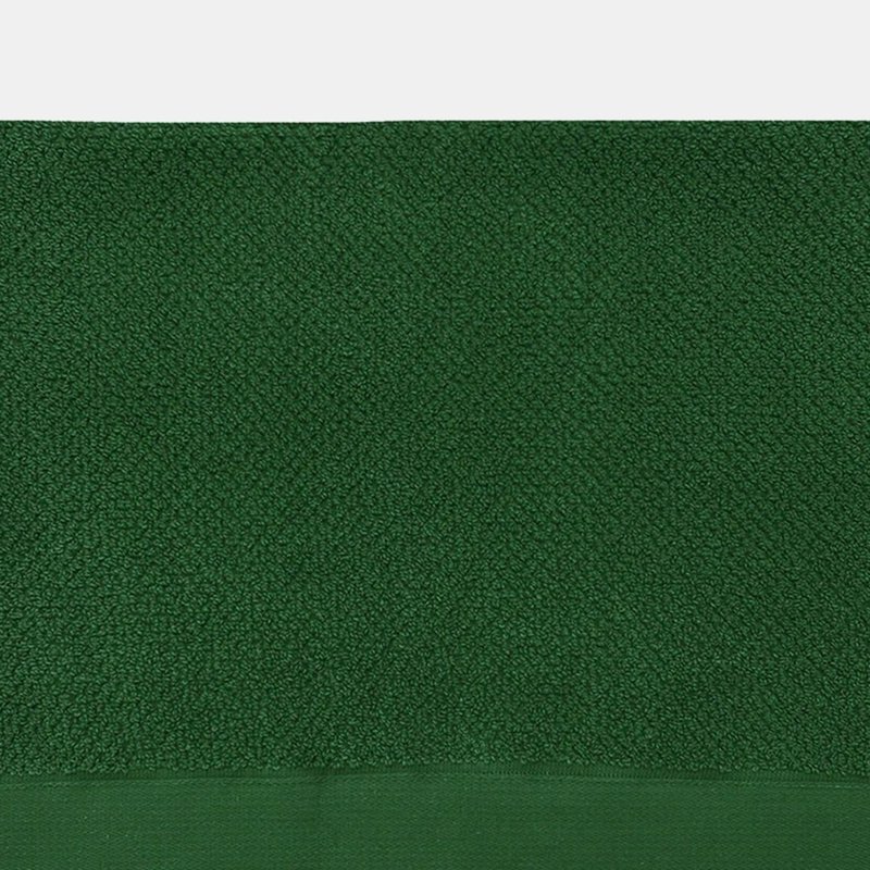 Furn Textured Weave Bath Towel In Green